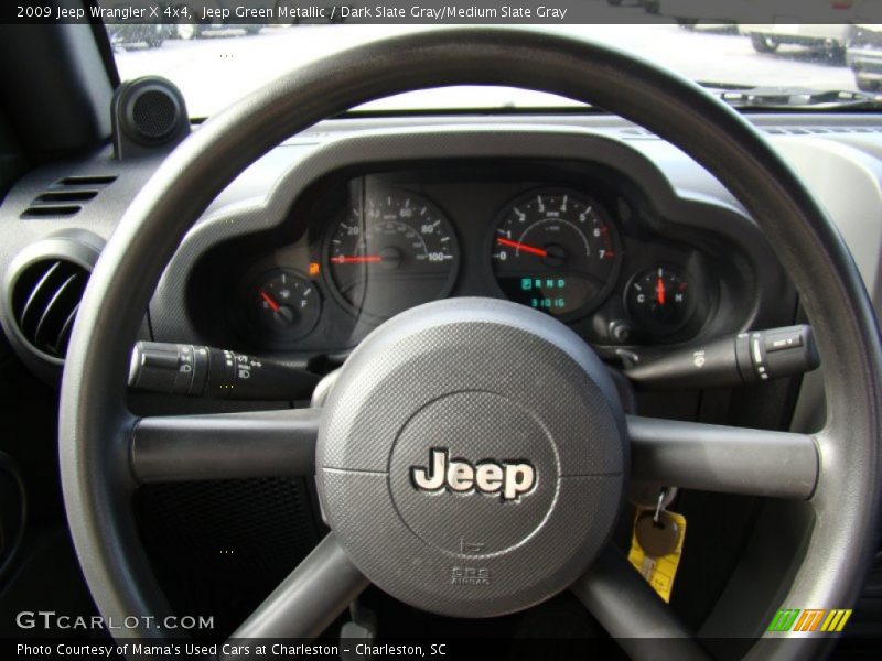 Jeep Green Metallic / Dark Slate Gray/Medium Slate Gray 2009 Jeep Wrangler X 4x4