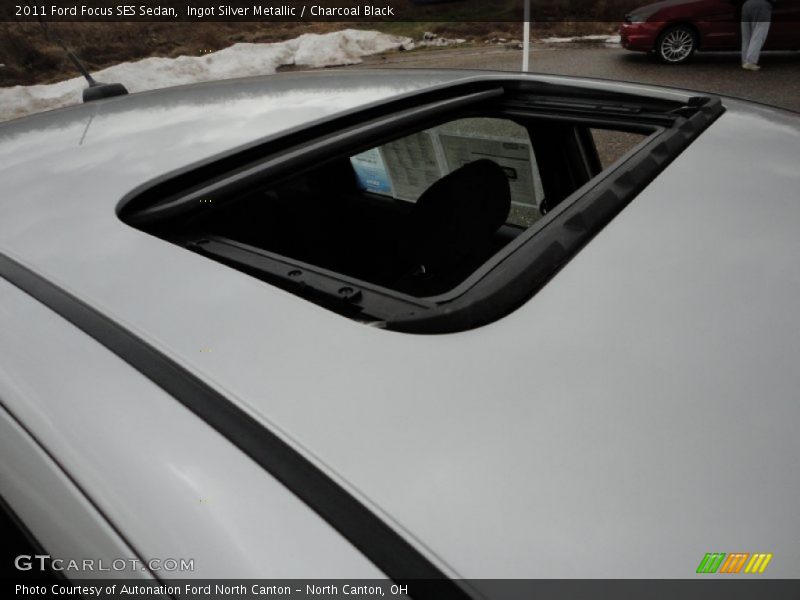 Ingot Silver Metallic / Charcoal Black 2011 Ford Focus SES Sedan