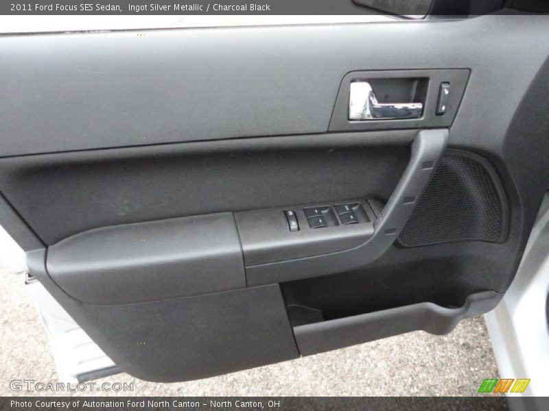 Ingot Silver Metallic / Charcoal Black 2011 Ford Focus SES Sedan