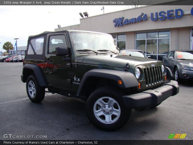 Jeep Green Metallic / Dark Slate Gray/Medium Slate Gray 2009 Jeep Wrangler X 4x4