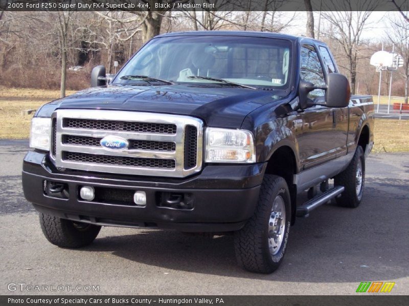 Black / Medium Flint 2005 Ford F250 Super Duty FX4 SuperCab 4x4