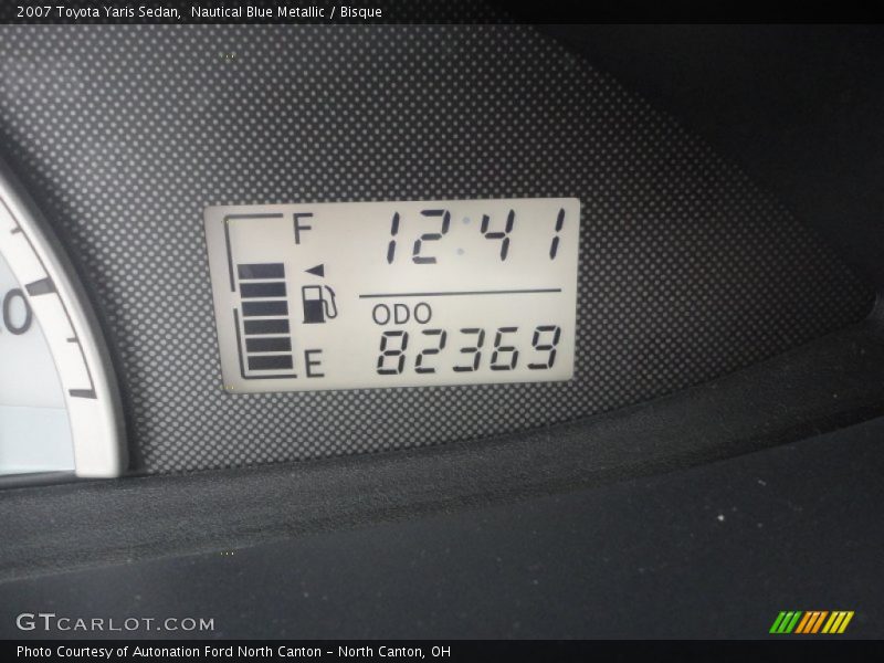 Nautical Blue Metallic / Bisque 2007 Toyota Yaris Sedan