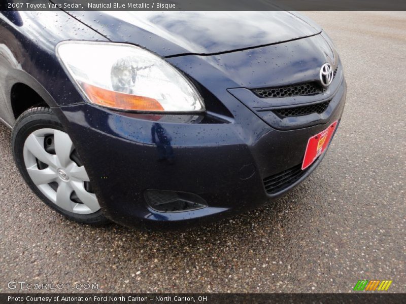 Nautical Blue Metallic / Bisque 2007 Toyota Yaris Sedan