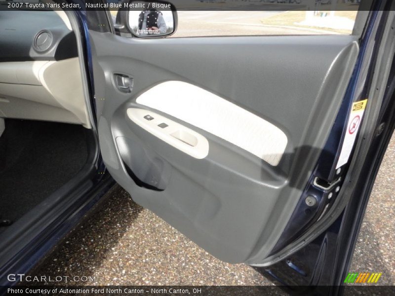 Nautical Blue Metallic / Bisque 2007 Toyota Yaris Sedan