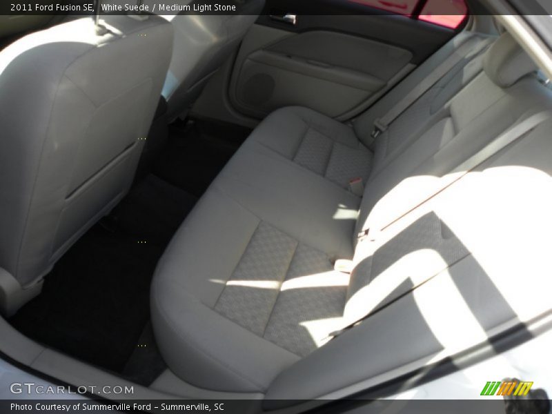 White Suede / Medium Light Stone 2011 Ford Fusion SE