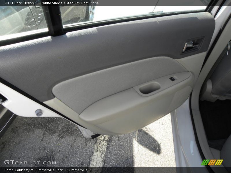 White Suede / Medium Light Stone 2011 Ford Fusion SE
