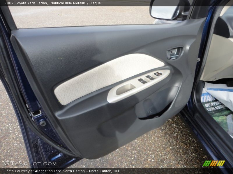 Nautical Blue Metallic / Bisque 2007 Toyota Yaris Sedan