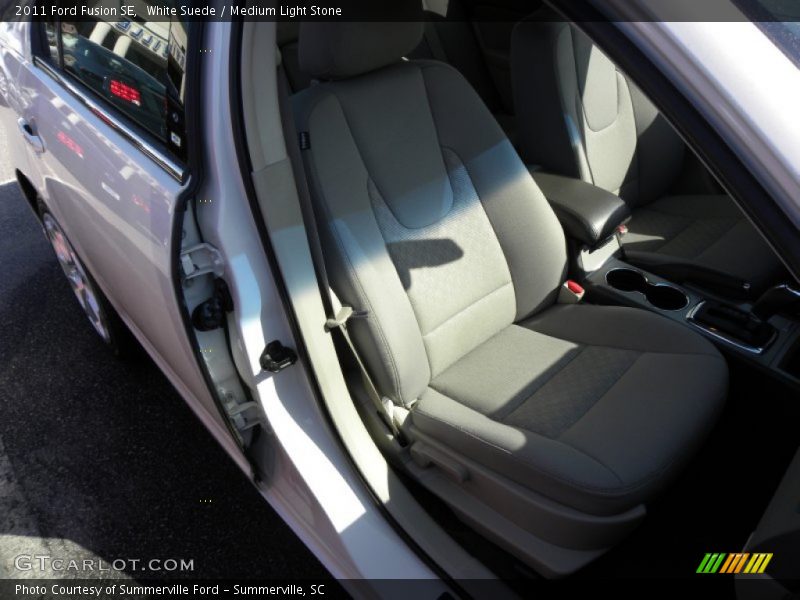 White Suede / Medium Light Stone 2011 Ford Fusion SE