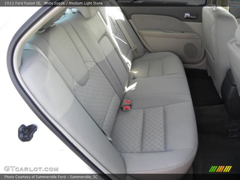 White Suede / Medium Light Stone 2011 Ford Fusion SE