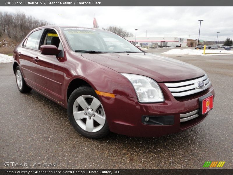 Merlot Metallic / Charcoal Black 2006 Ford Fusion SE V6