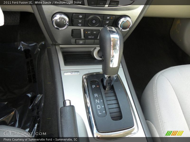 White Suede / Medium Light Stone 2011 Ford Fusion SE