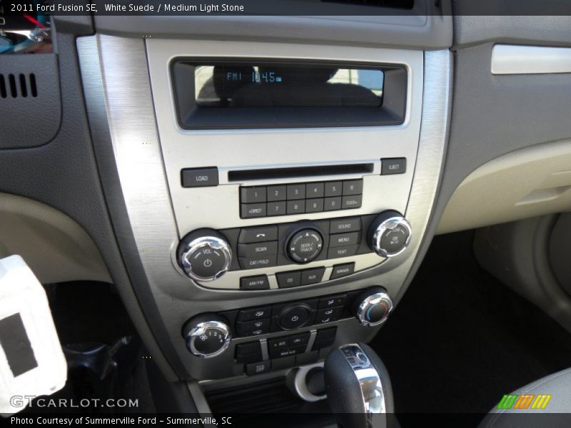 White Suede / Medium Light Stone 2011 Ford Fusion SE