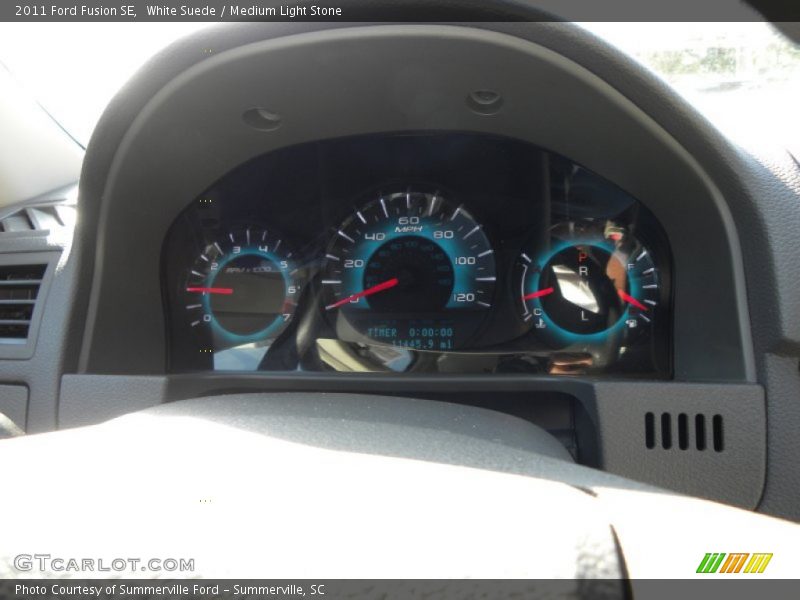 White Suede / Medium Light Stone 2011 Ford Fusion SE