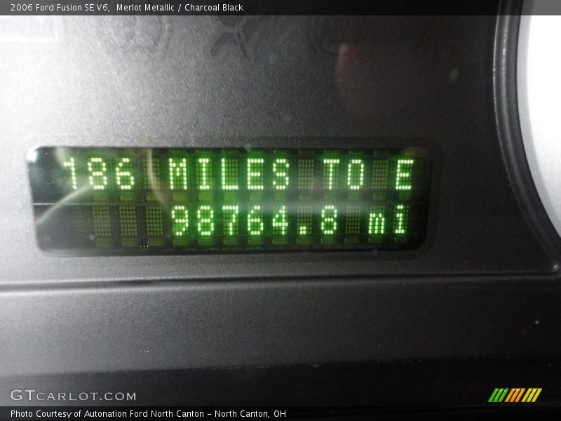 Merlot Metallic / Charcoal Black 2006 Ford Fusion SE V6