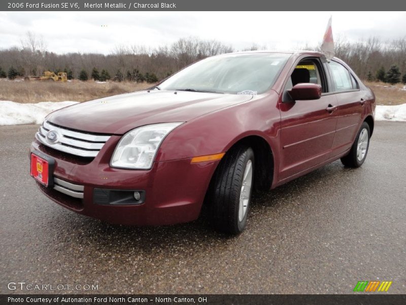 Merlot Metallic / Charcoal Black 2006 Ford Fusion SE V6