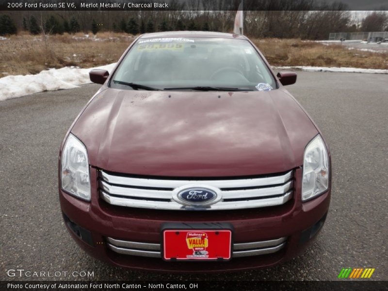 Merlot Metallic / Charcoal Black 2006 Ford Fusion SE V6