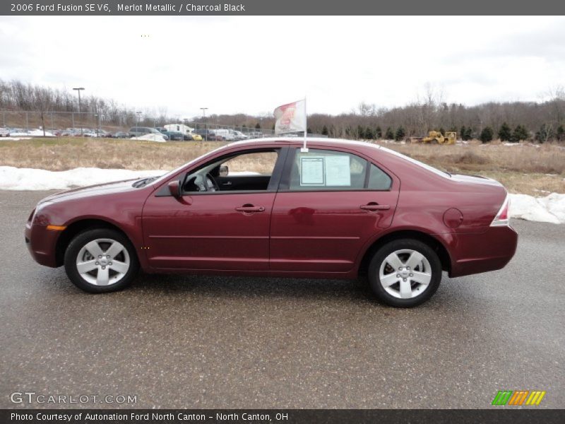 Merlot Metallic / Charcoal Black 2006 Ford Fusion SE V6