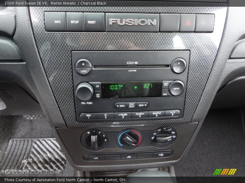 Merlot Metallic / Charcoal Black 2006 Ford Fusion SE V6