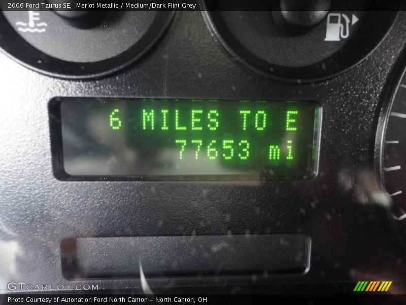 Merlot Metallic / Medium/Dark Flint Grey 2006 Ford Taurus SE