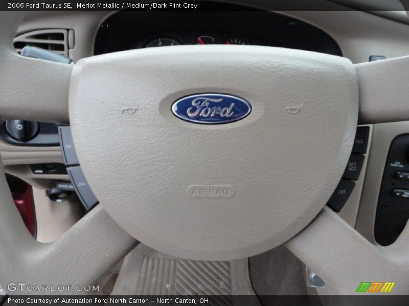 Merlot Metallic / Medium/Dark Flint Grey 2006 Ford Taurus SE
