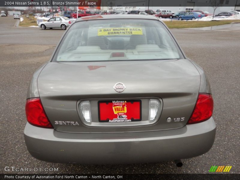 Bronze Shimmer / Taupe 2004 Nissan Sentra 1.8 S