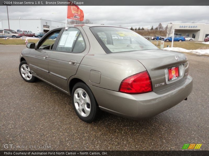 Bronze Shimmer / Taupe 2004 Nissan Sentra 1.8 S