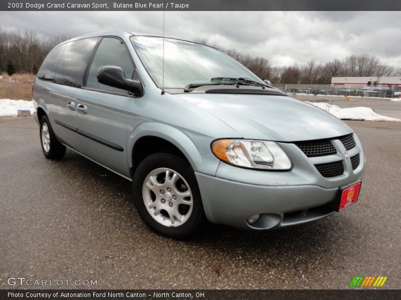 Butane Blue Pearl / Taupe 2003 Dodge Grand Caravan Sport