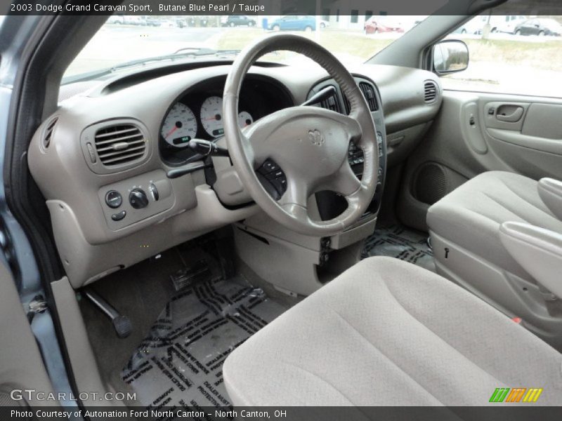 Butane Blue Pearl / Taupe 2003 Dodge Grand Caravan Sport
