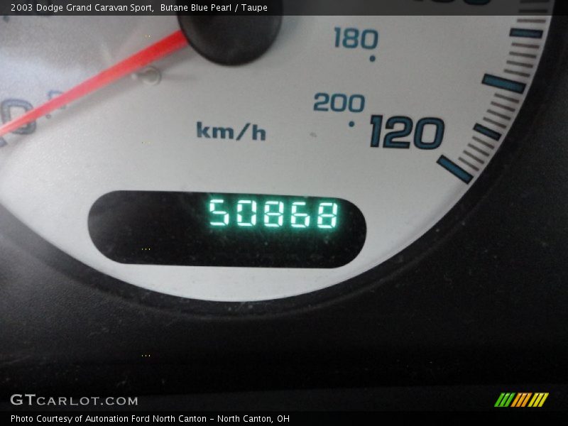 Butane Blue Pearl / Taupe 2003 Dodge Grand Caravan Sport