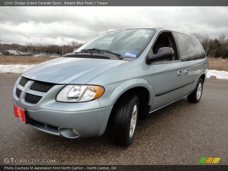 Butane Blue Pearl / Taupe 2003 Dodge Grand Caravan Sport