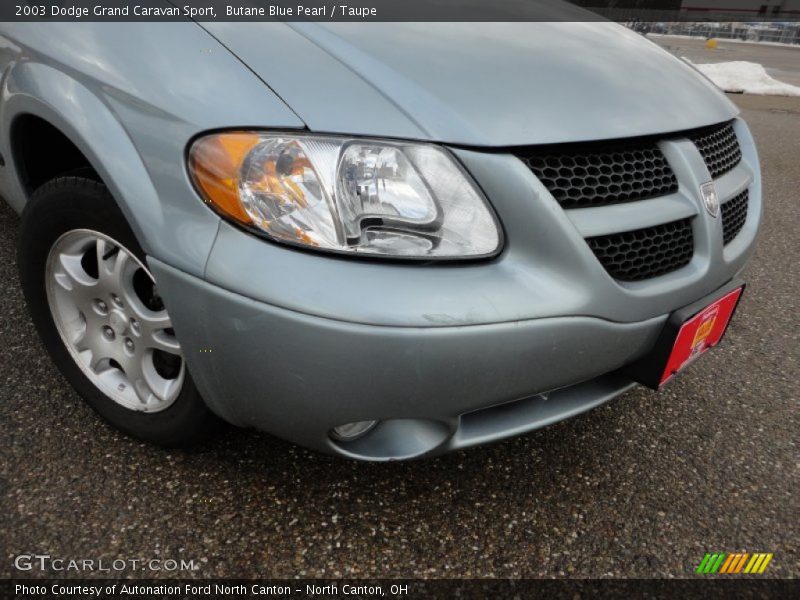 Butane Blue Pearl / Taupe 2003 Dodge Grand Caravan Sport