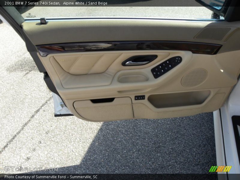Alpine White / Sand Beige 2001 BMW 7 Series 740i Sedan