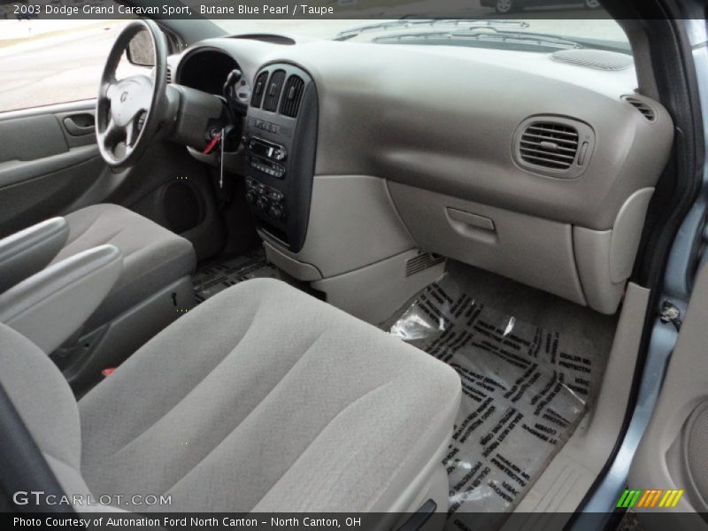 Butane Blue Pearl / Taupe 2003 Dodge Grand Caravan Sport