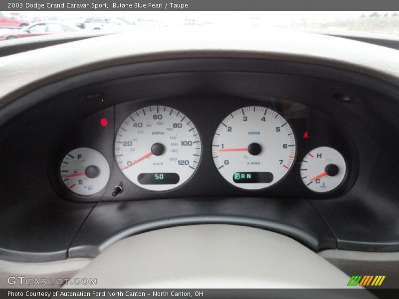 Butane Blue Pearl / Taupe 2003 Dodge Grand Caravan Sport