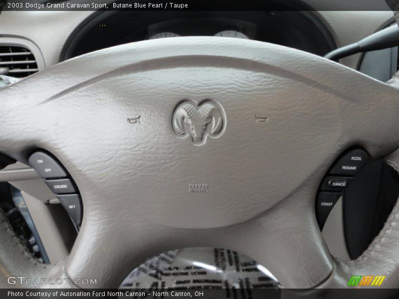 Butane Blue Pearl / Taupe 2003 Dodge Grand Caravan Sport