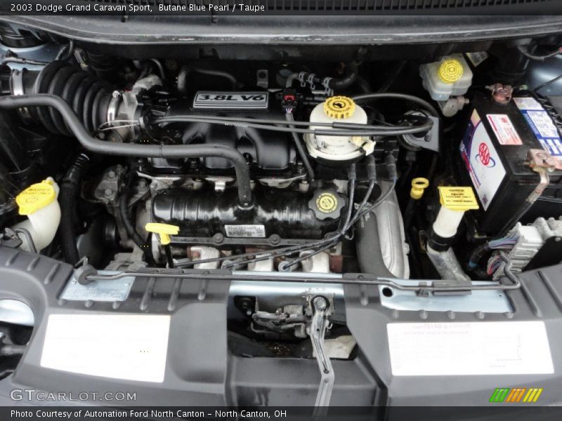 Butane Blue Pearl / Taupe 2003 Dodge Grand Caravan Sport