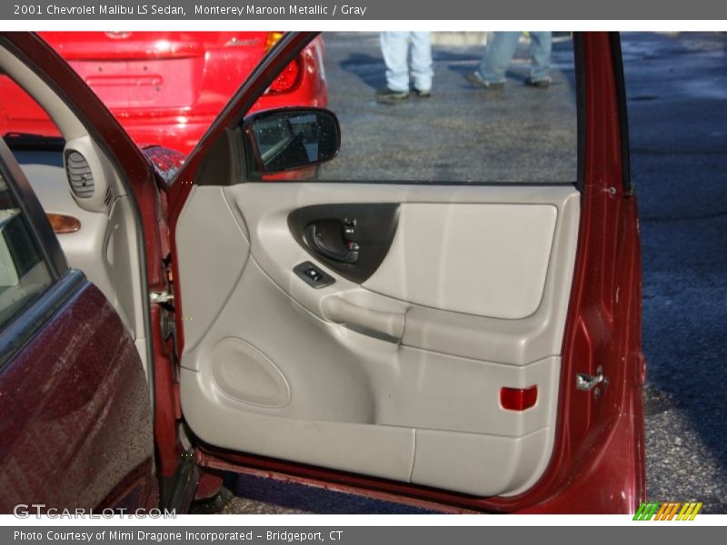 Monterey Maroon Metallic / Gray 2001 Chevrolet Malibu LS Sedan