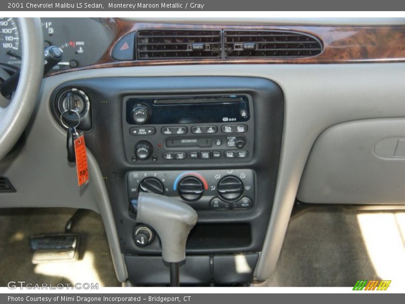 Monterey Maroon Metallic / Gray 2001 Chevrolet Malibu LS Sedan