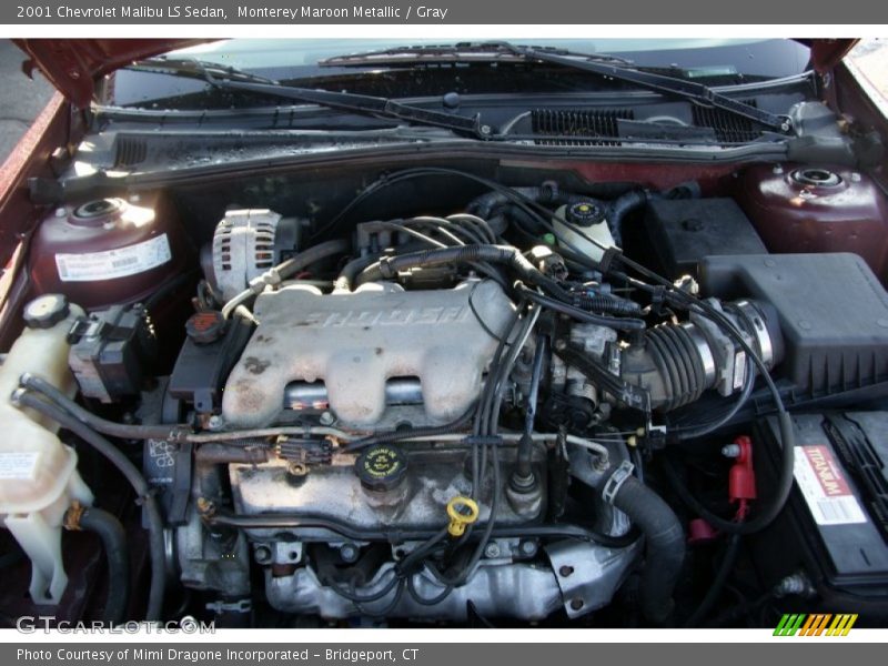 Monterey Maroon Metallic / Gray 2001 Chevrolet Malibu LS Sedan