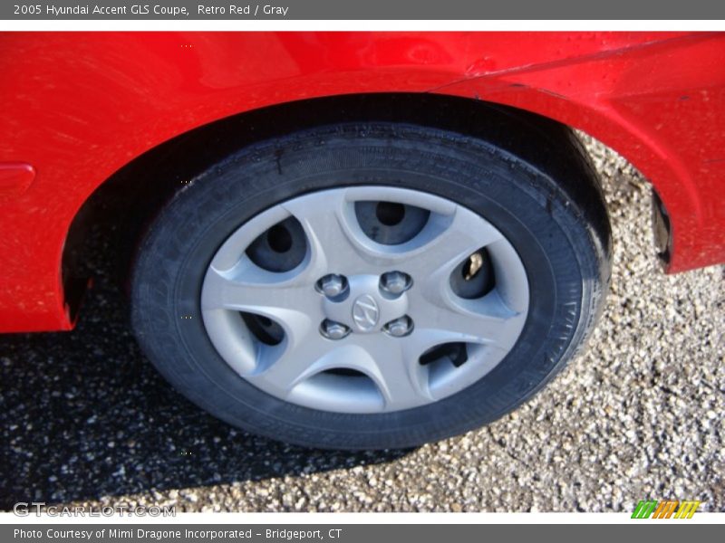 Retro Red / Gray 2005 Hyundai Accent GLS Coupe