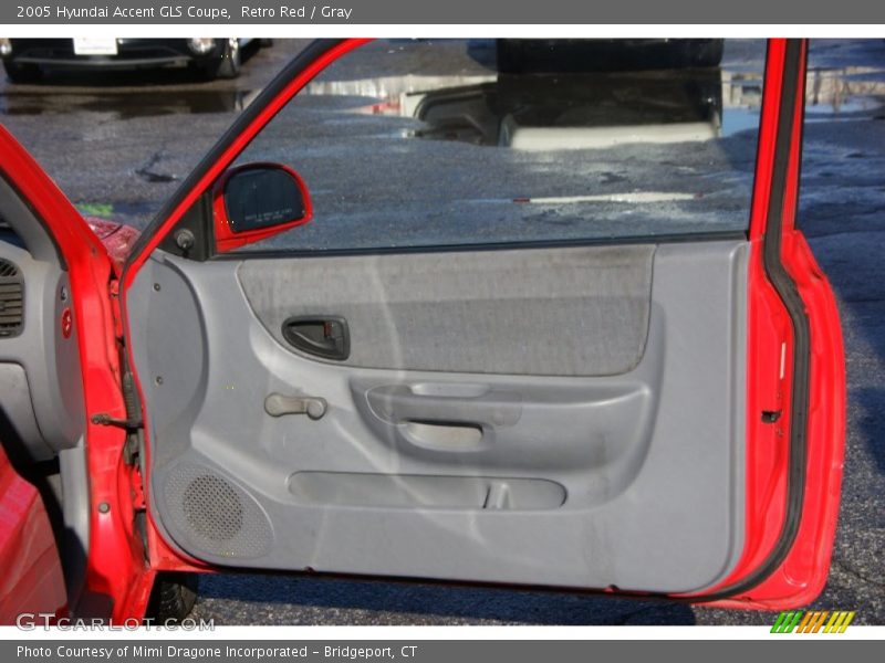 Retro Red / Gray 2005 Hyundai Accent GLS Coupe