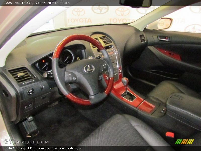 Moon Shell Mica / Black 2008 Lexus ES 350