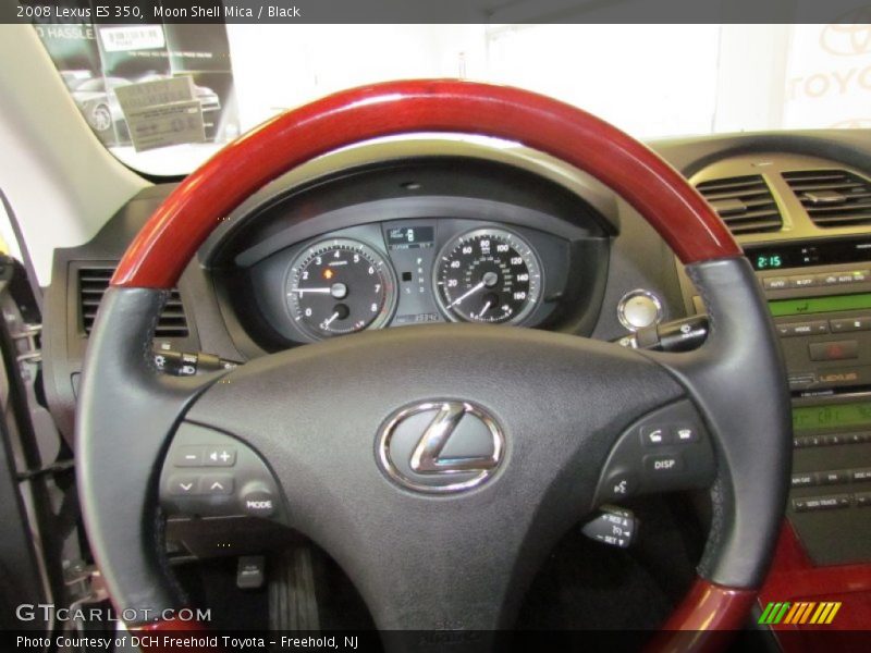 Moon Shell Mica / Black 2008 Lexus ES 350