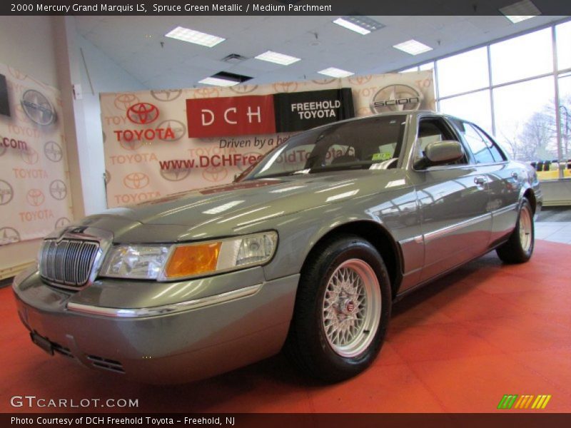 Spruce Green Metallic / Medium Parchment 2000 Mercury Grand Marquis LS