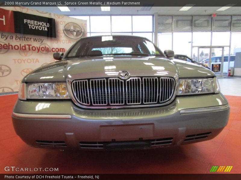 Spruce Green Metallic / Medium Parchment 2000 Mercury Grand Marquis LS