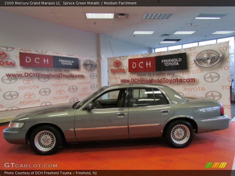 Spruce Green Metallic / Medium Parchment 2000 Mercury Grand Marquis LS