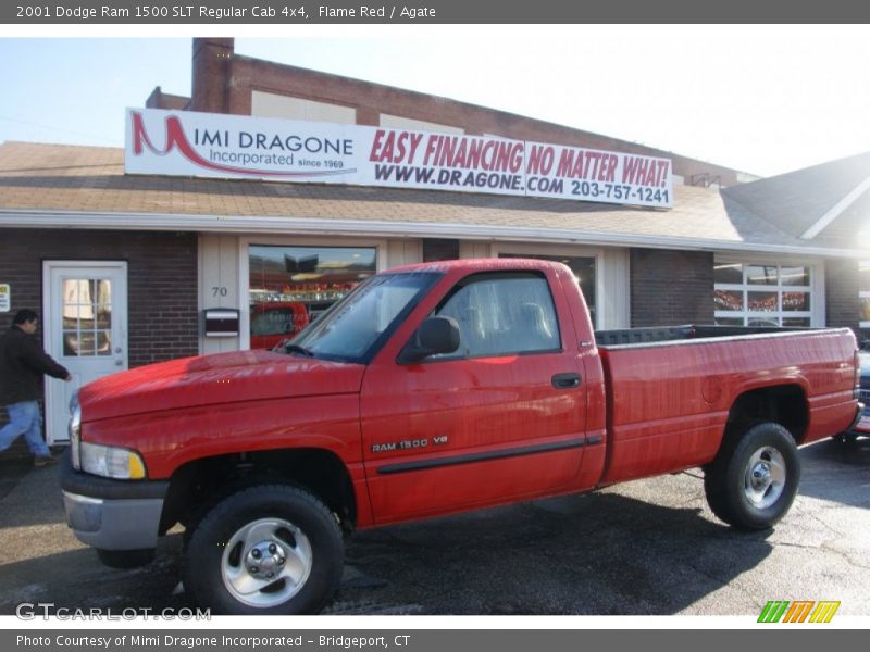 Flame Red / Agate 2001 Dodge Ram 1500 SLT Regular Cab 4x4