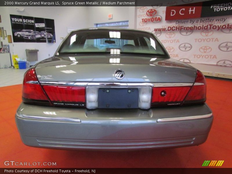 Spruce Green Metallic / Medium Parchment 2000 Mercury Grand Marquis LS
