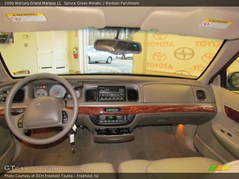 Spruce Green Metallic / Medium Parchment 2000 Mercury Grand Marquis LS
