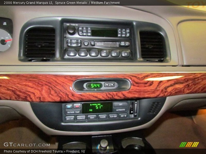 Spruce Green Metallic / Medium Parchment 2000 Mercury Grand Marquis LS
